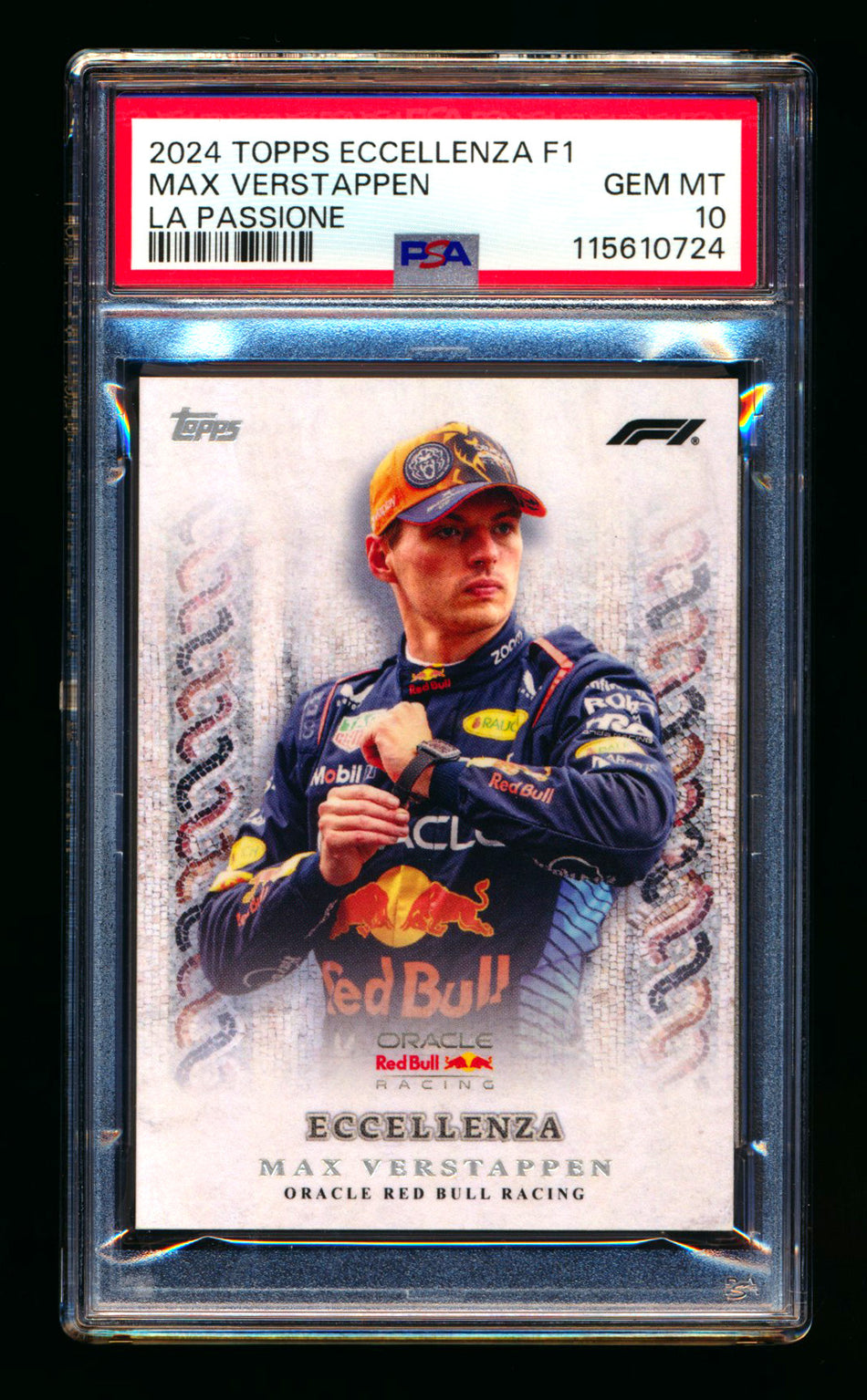 2024 Topps Eccellenza F1 La Passione Max Verstappen PSA 10 ** (SOLD Nationals - $90.00 - 7/31/2025) **