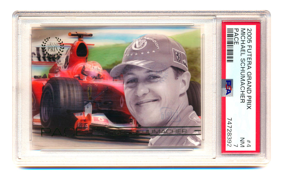 2005 Futera Grand Prix F1 #4 Michael Schumacher Pace PSA 7
