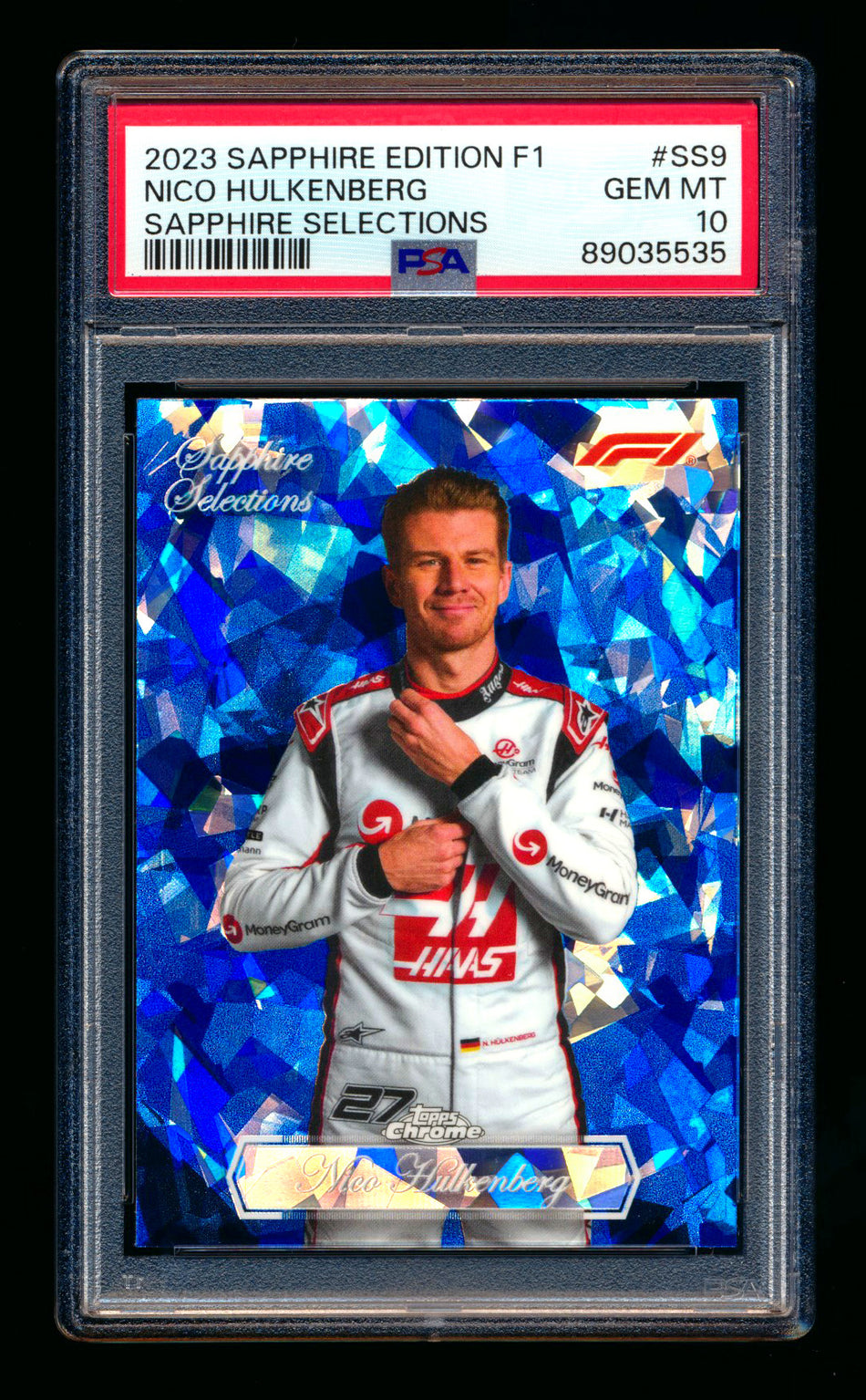 2023 Topps Chrome F1 Sapphire Selections #SS-9 Nico Hulkenberg 1ST Year Refractor PSA 10 ** (SOLD - $69.00 - 12/6/2024) **