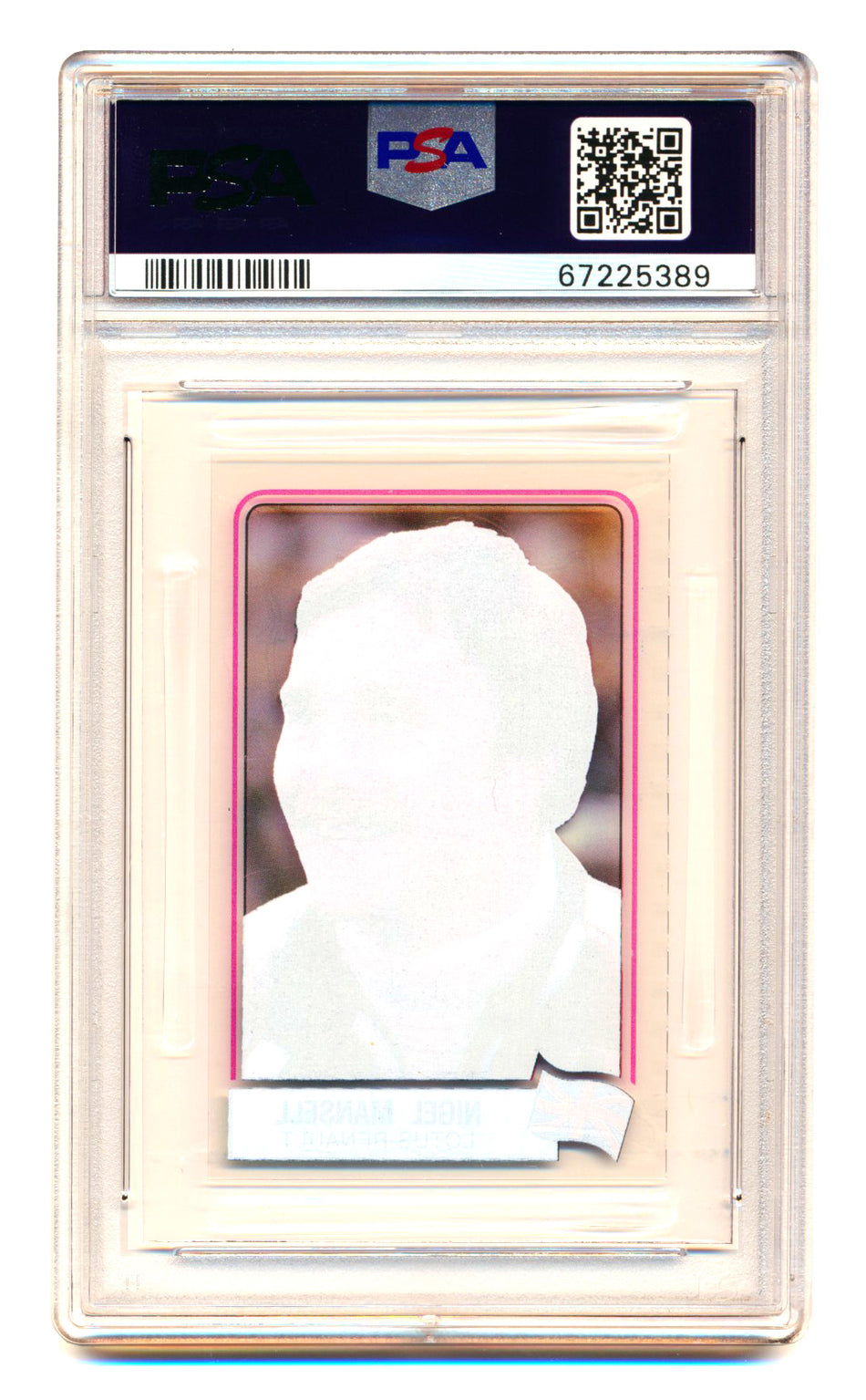 1984 Panini F1 Grand Prix Nigel Mansell RC Scratch N' Play PSA 6
