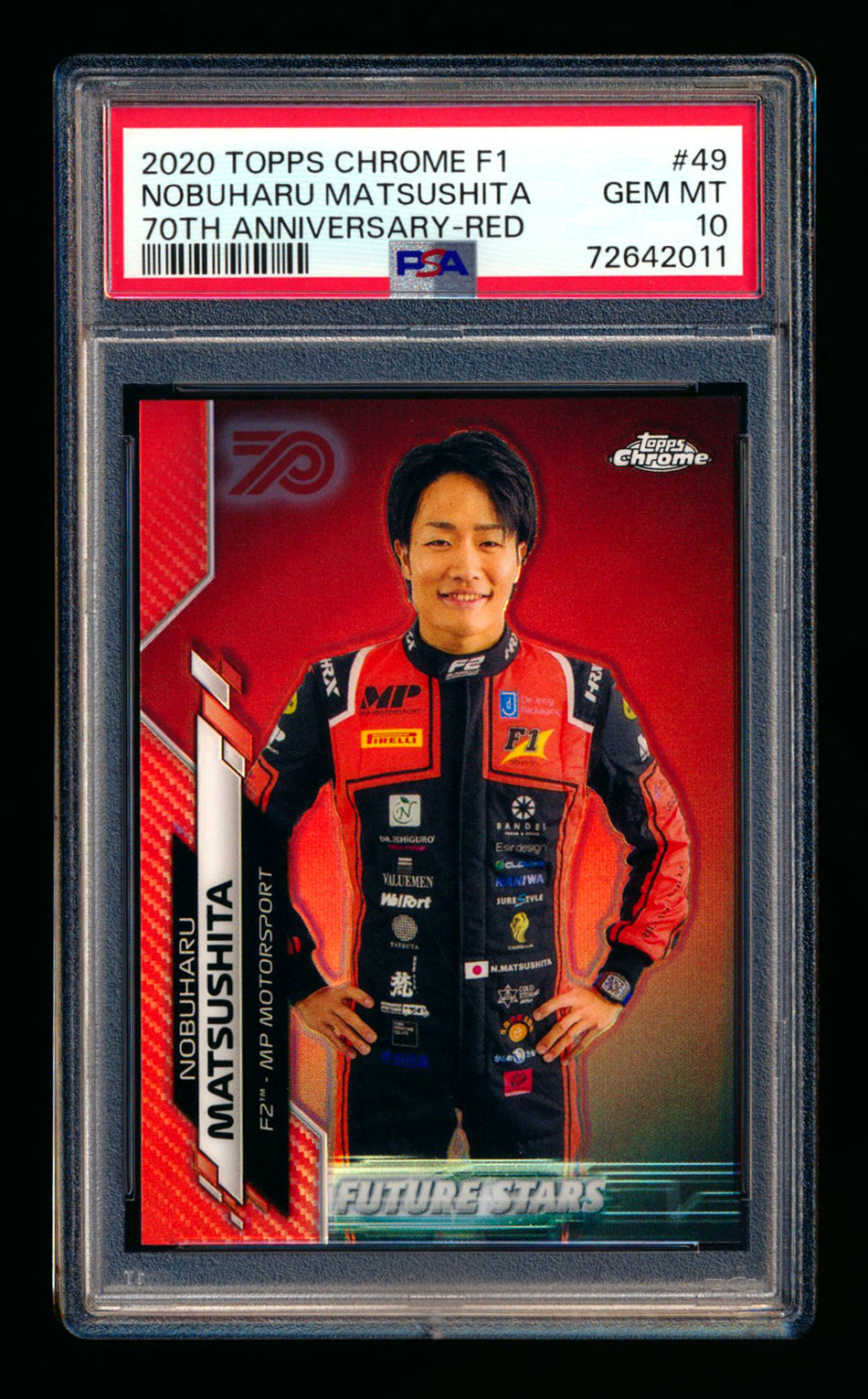 2020 Topps Chrome F1 #49 Nobuharu Matsushita RC 70th Anniversary Red Refractor PSA 10 (Ultimate Wishlist - Wish Granted!) ** (SOLD - $500.00 - 11/22/2024) **