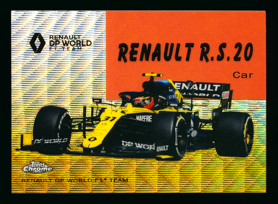 2020 Topps Chrome F1 1954 World on Wheels #54W-20 Renault R.S.20 RC Gold Wave Refractor #19/50 (Ultimate Wishlist - Wish Granted!) ** (SOLD - $120.00 - 1/11/2025) **