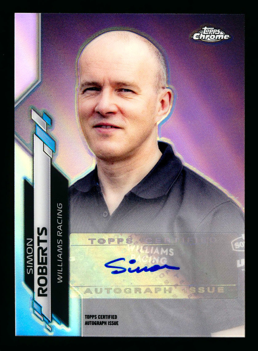 2020 Topps Chrome F1 #F1A-SR Simon Roberts RC Refractor Autograph #13/70 (Ultimate Wishlist - Wish Granted!) ** (SOLD - $100.00 - 11/15/2024) **