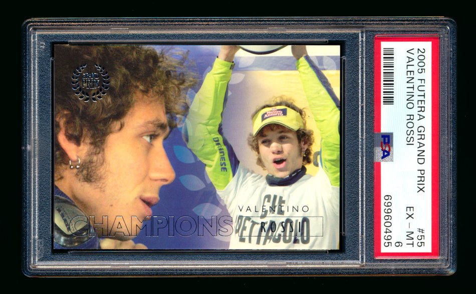 2005 Futera Grand Prix F1 #55 Valentino Rossi Champions PSA 6 ** (SOLD eBay - $29.00 - 5/8/2026) **