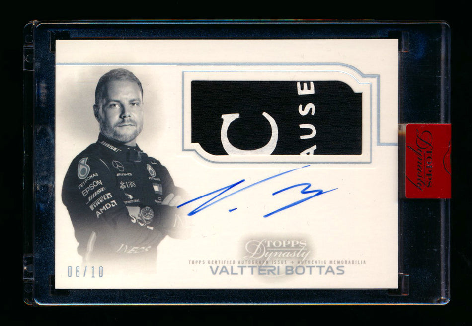 2020 Topps Dynasty F1 #AFP-VB Valtteri Bottas ROOKIE Glove Patch Autograph #06/10 ** (SOLD - $580.00 - 3/1/2025) **